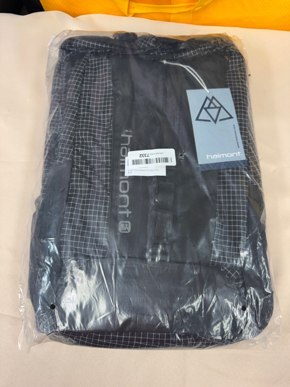 Haimont Casual Daypack Black Plaid Grid Backpack 20L new multipurpose backpack